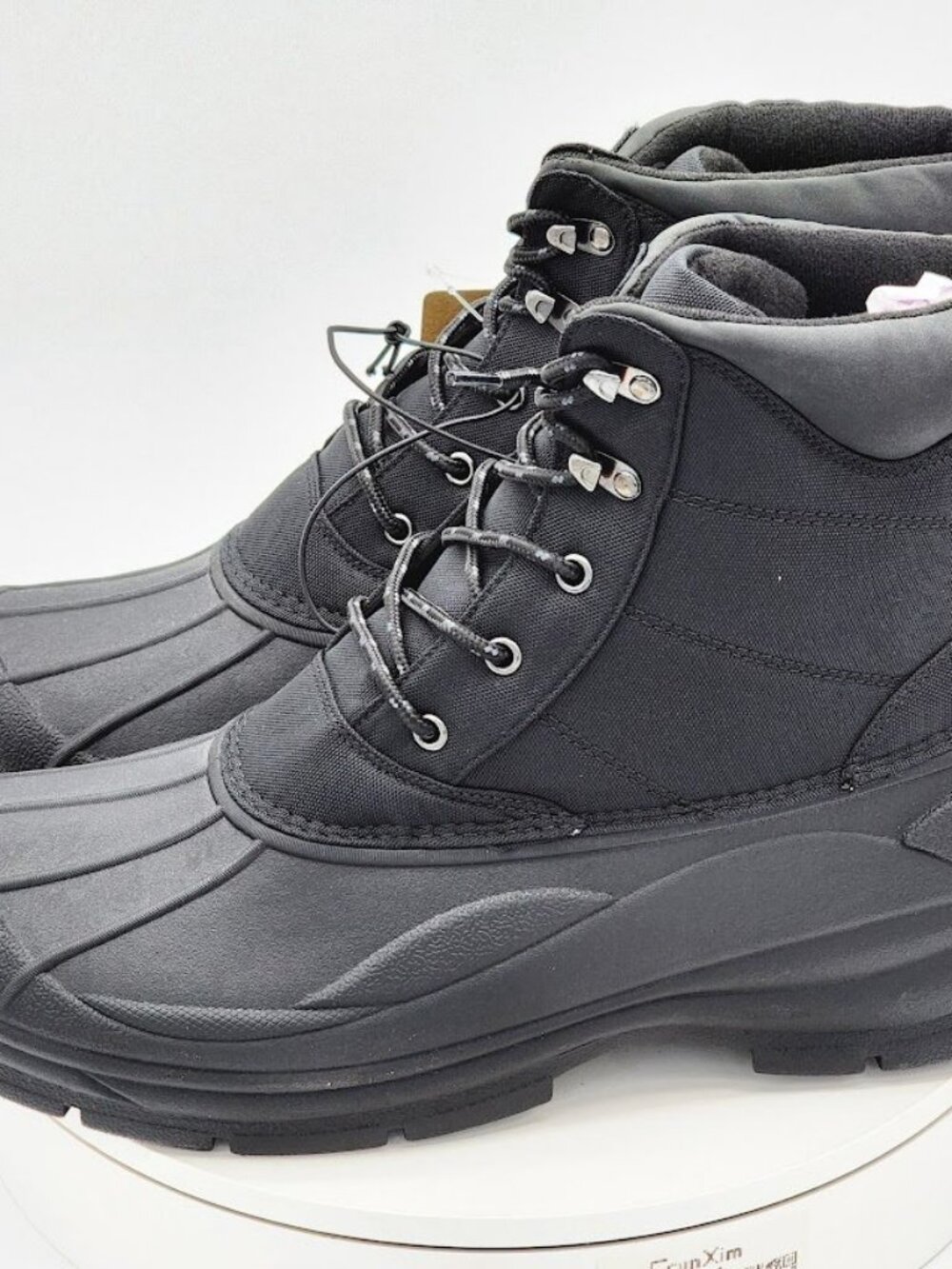 Weatherproof Vintage Jack Men’s Size 10 Black Waterproof Winter Snow Boots - Picture 6 of 11
